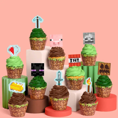 Minecraft Cupcake Set