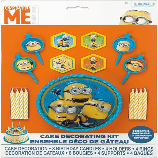 Kit de decoración de pasteles Minions, 17 piezas