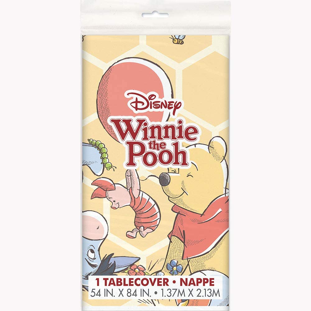 Mantel rectangular de plástico de Winnie The Pooh de Disney.