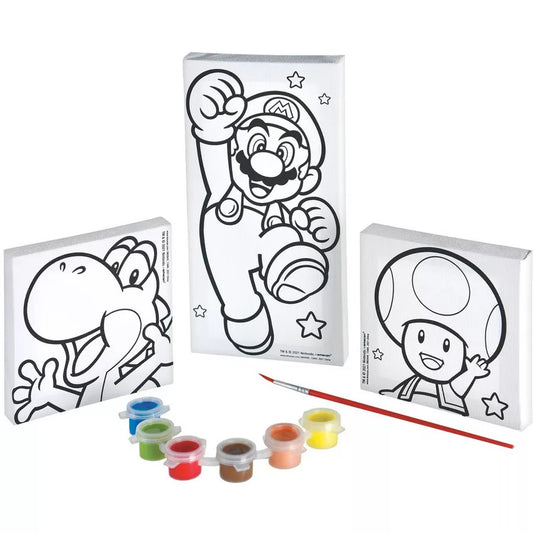 Super Mario Brothers Color Your Own Canvas