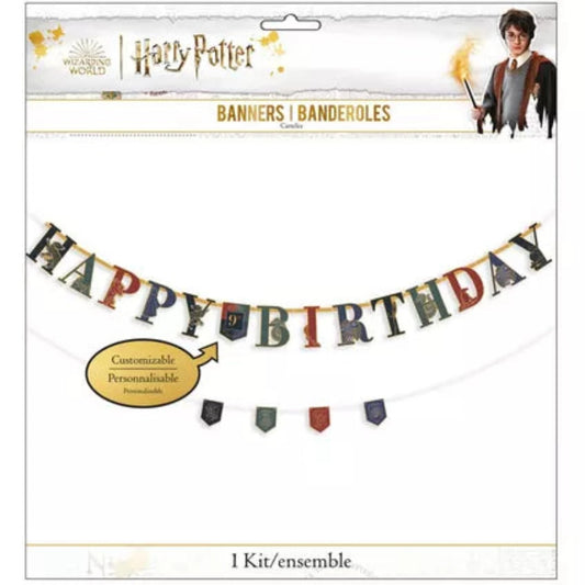 Kit de pancartas de cumpleaños de cartulina de Harry Potter 