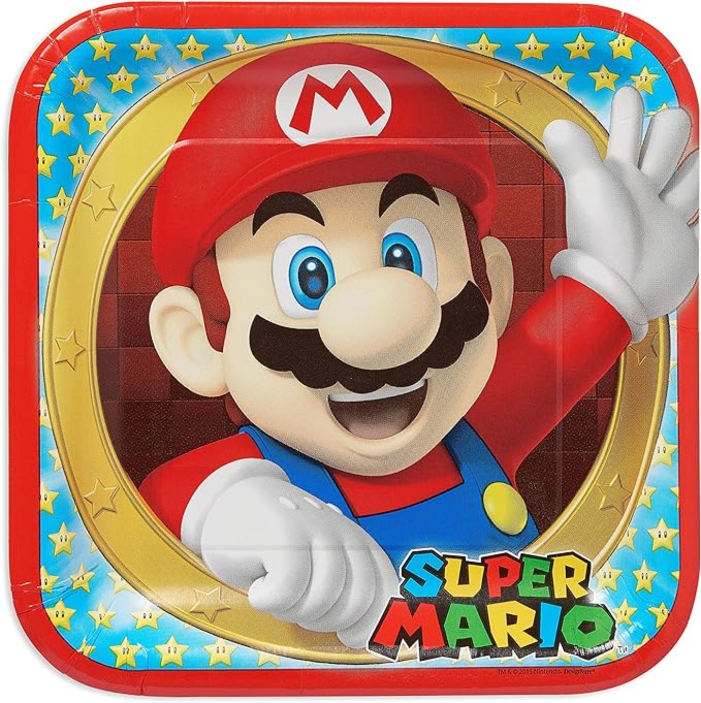 Super Mario Paper Plates