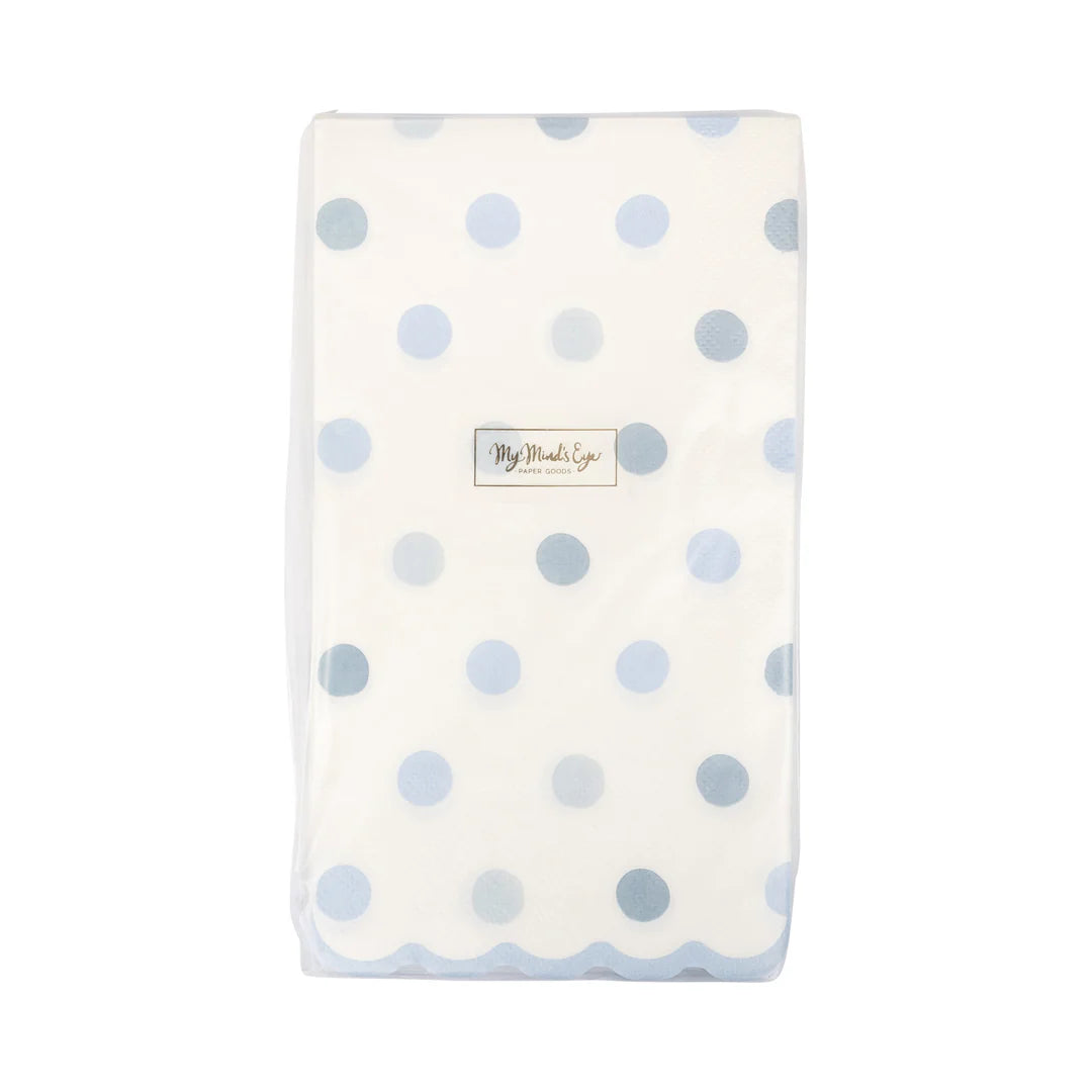 Baby Blue Polka Dot Dinner Napkin