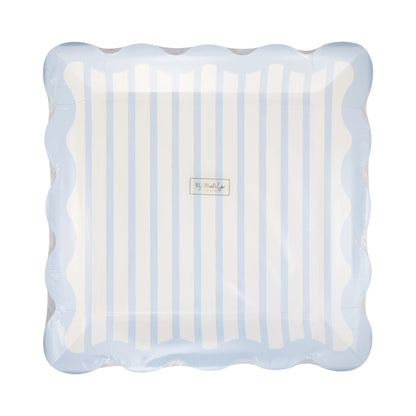 Blue Striped 10" Plate
