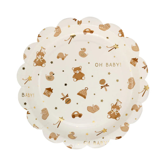 Teddy Bear Baby Pattern Plate