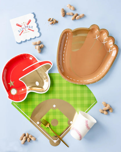 Baseball Mitt Shaped Paper Plate