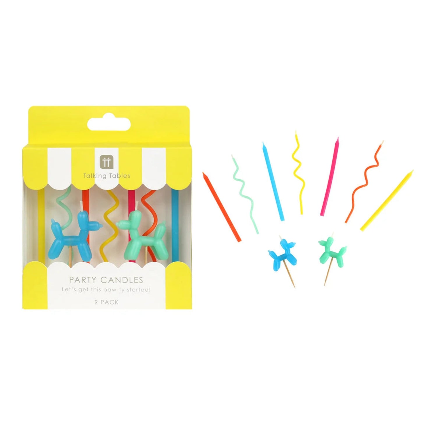 Balloon Dog Birthday Candles