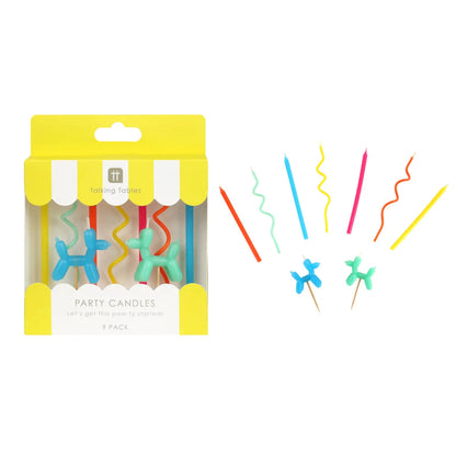 Balloon Dog Birthday Candles
