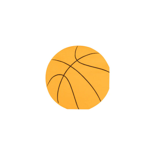 Basketball Shaped Paper Cocktail Napkin