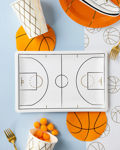 Basketball Court Shaped Paper Plate Regular price
