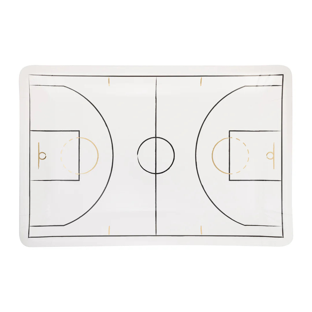 Basketball Court Shaped Paper Plate Regular price