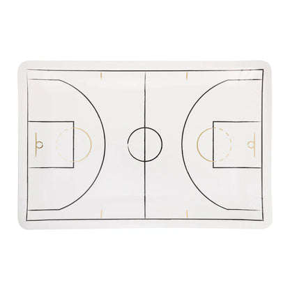 Basketball Court Shaped Paper Plate Regular price