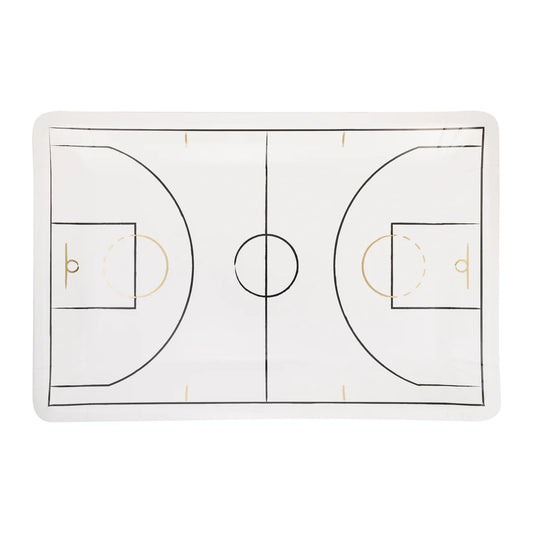 Basketball Court Shaped Paper Plate Regular price