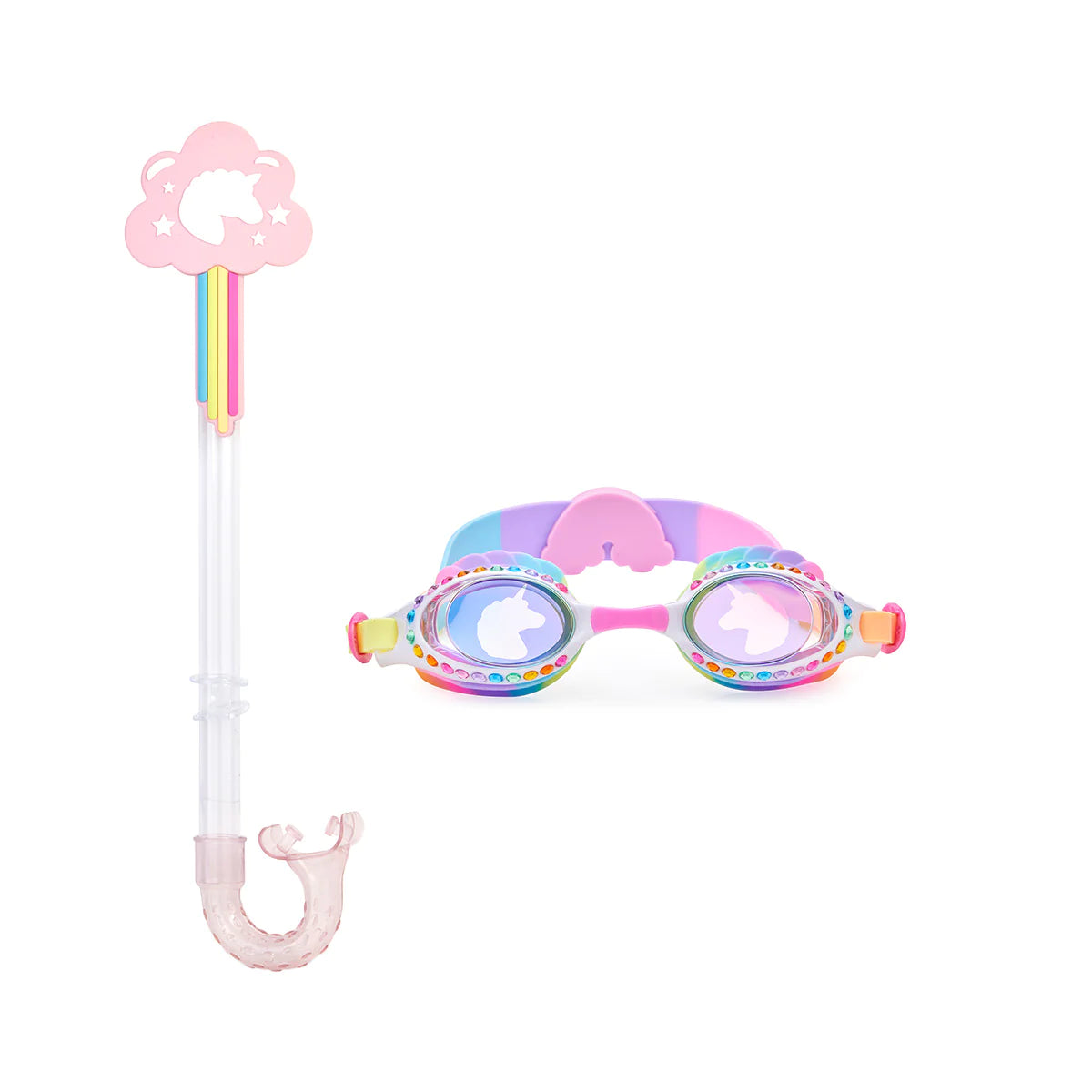 Set básico de gafas de natación y snorkel Unicorn Love