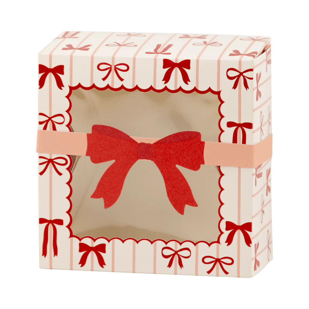 Red and Pink Bows Cookie Box