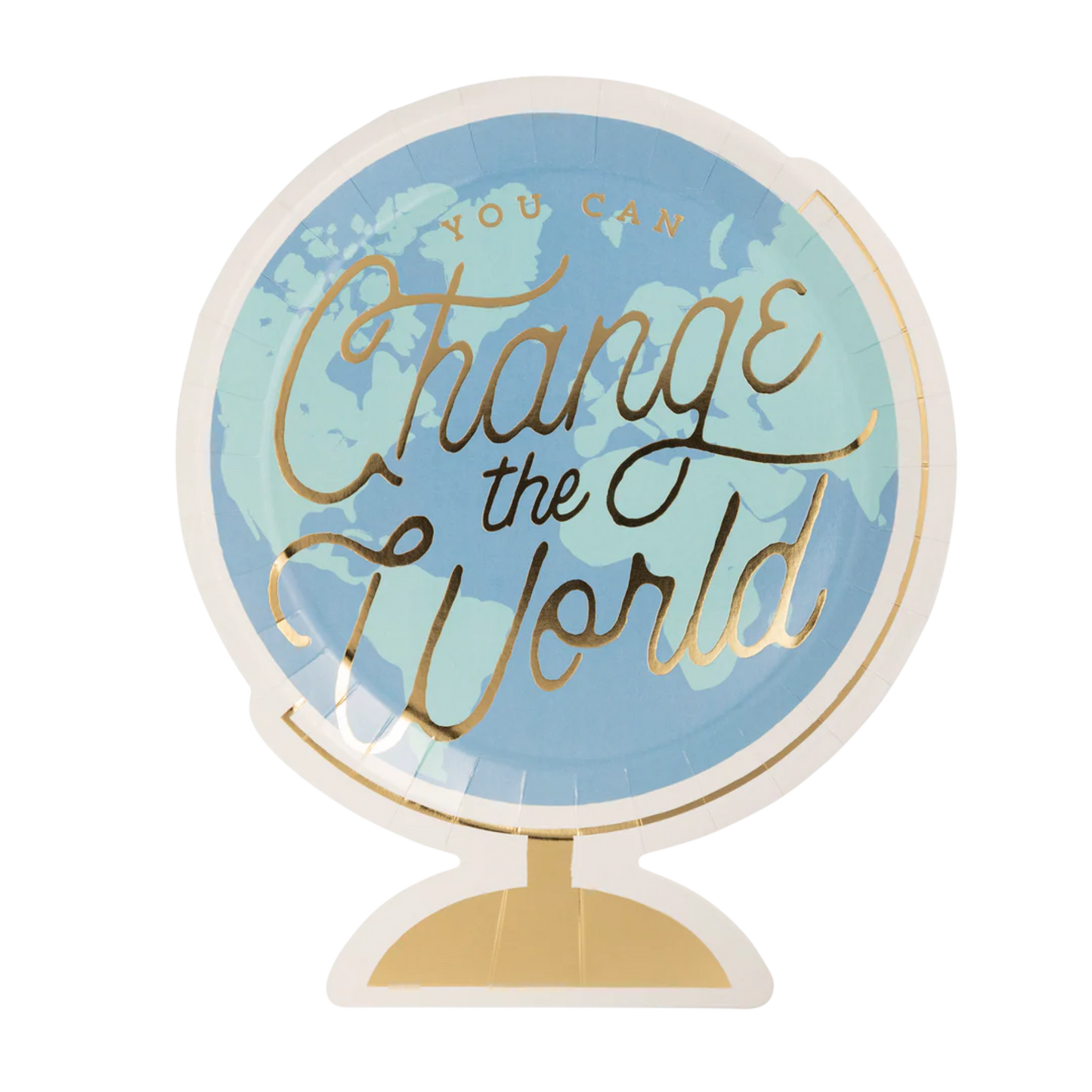 Back To School Globe Paper Plate