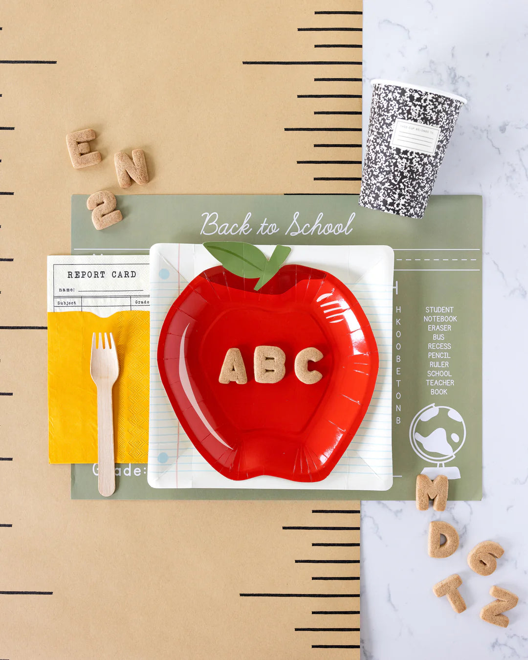 Back To School Report Card Dinner Napkin
