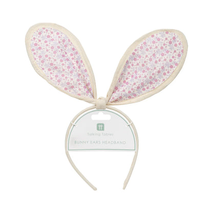 Spring Bunny Floral Bunny Ears Headband