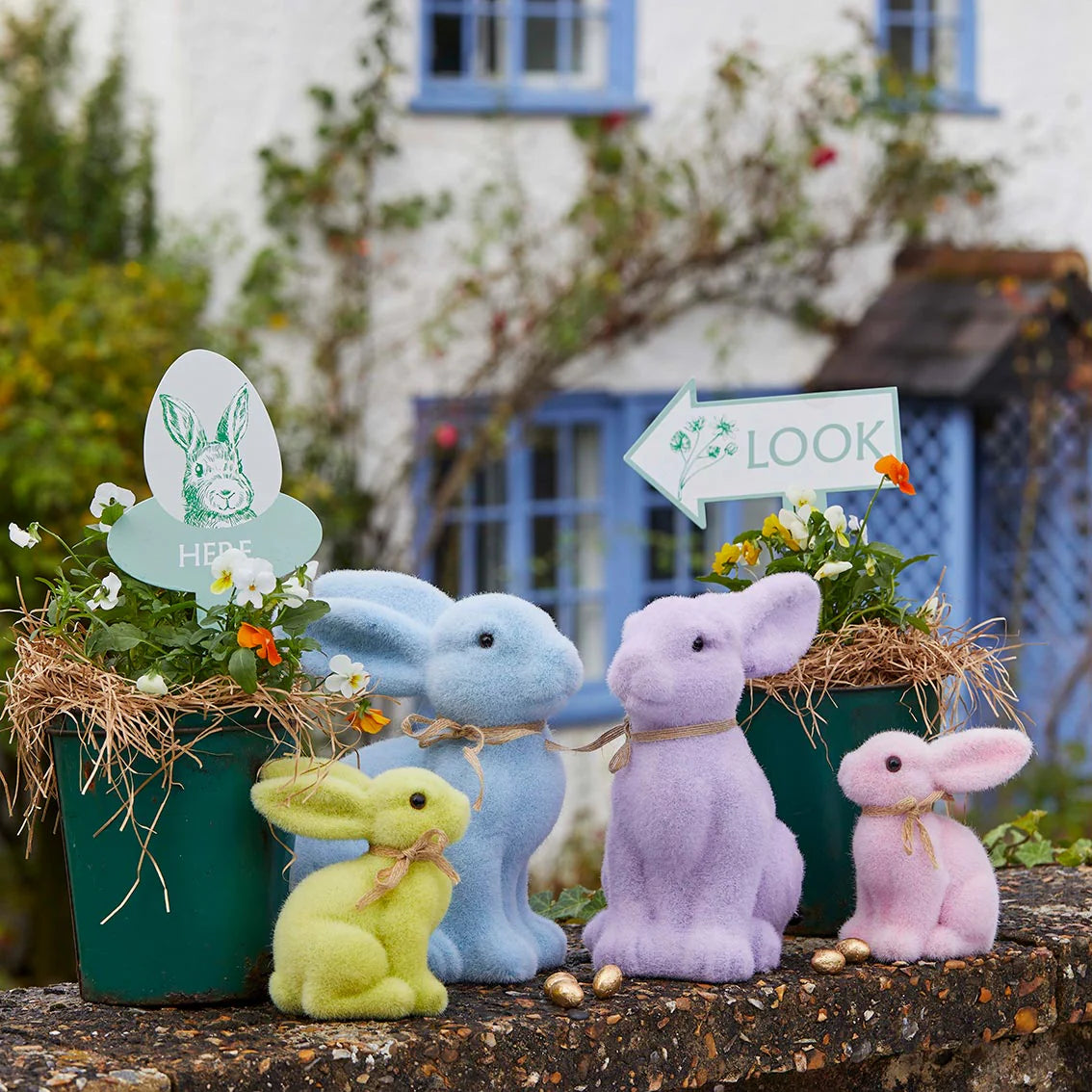 Blue Bunny Table Decoration