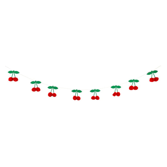 Felt Cherries Banner