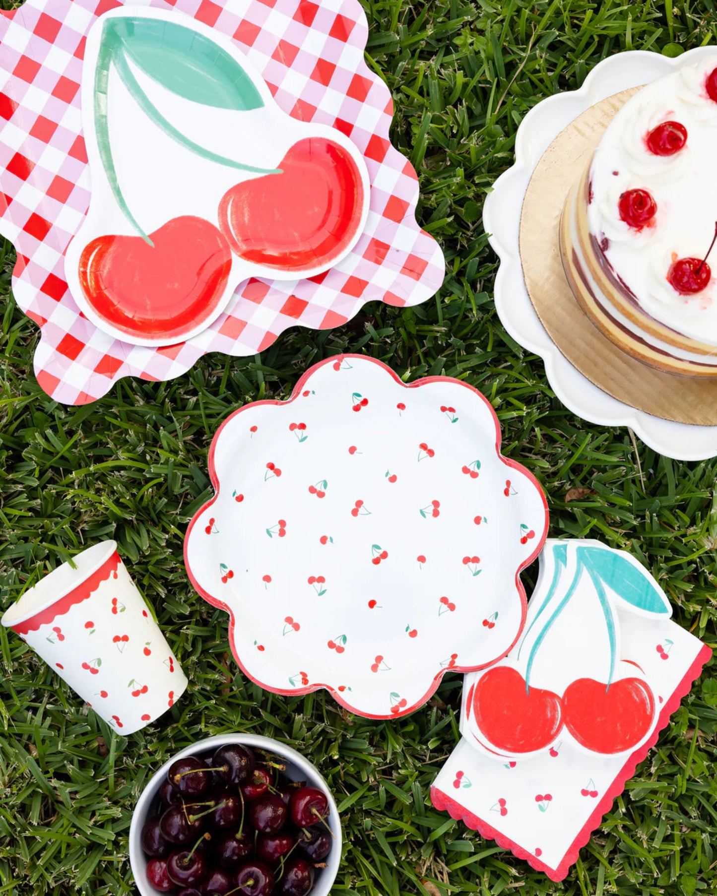 Cherries Shaped Napkin