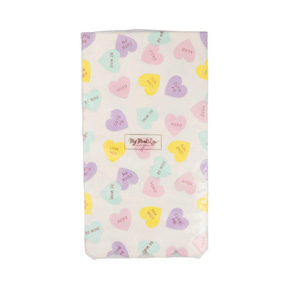 Conversation Hearts Dinner Napkin