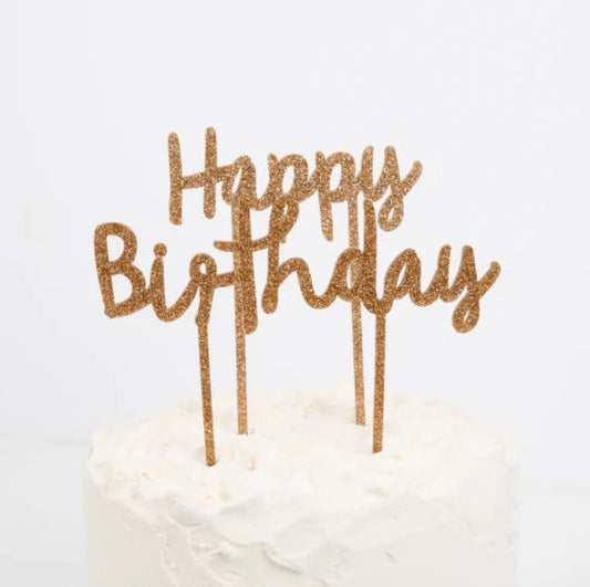 Happy Birthday Acrylic Toppers