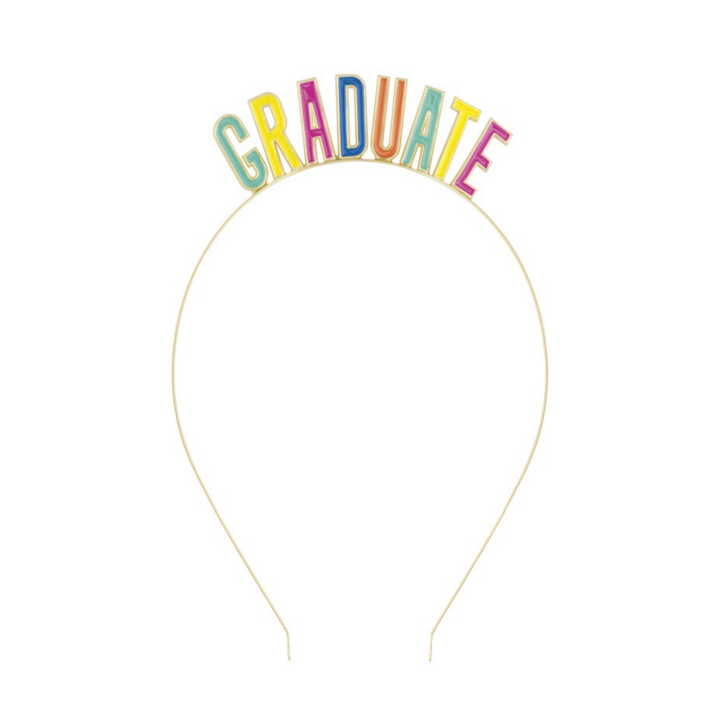 Multicolor Enamel "Graduate" Headband