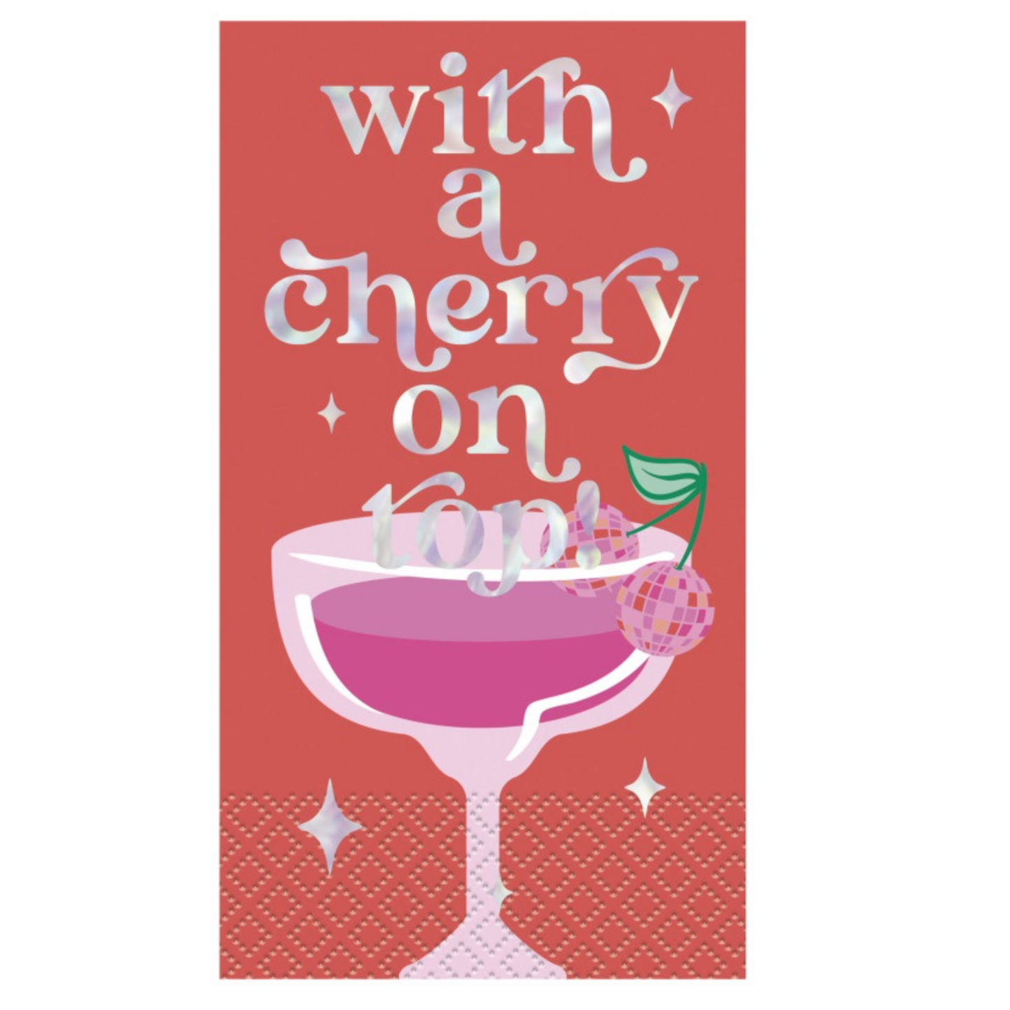 Summer Disco "With a Cherry On Top" Guest Napkins 16ct