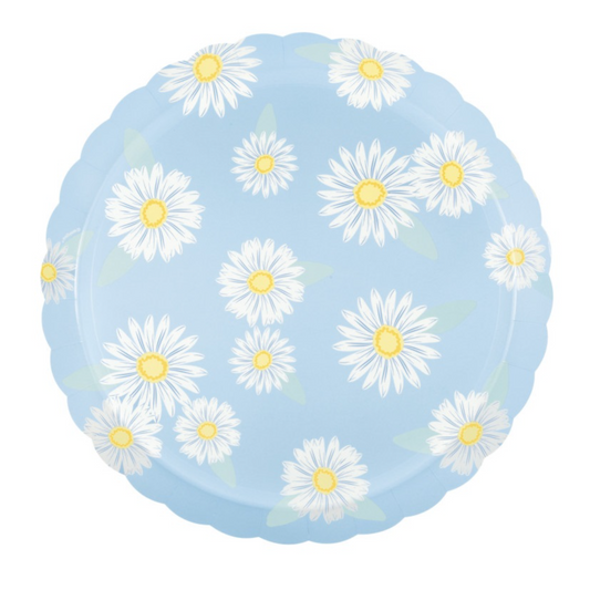 Fresh Daisy Scalloped Edge 10" Dinner Plates 8ct