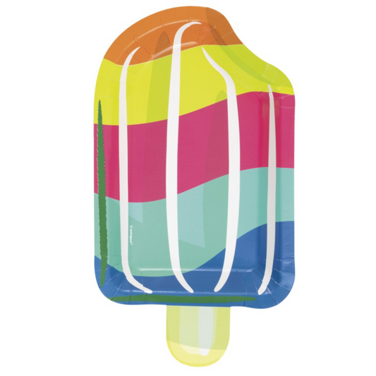 Summer Fun Ice Pop Shaped Plates