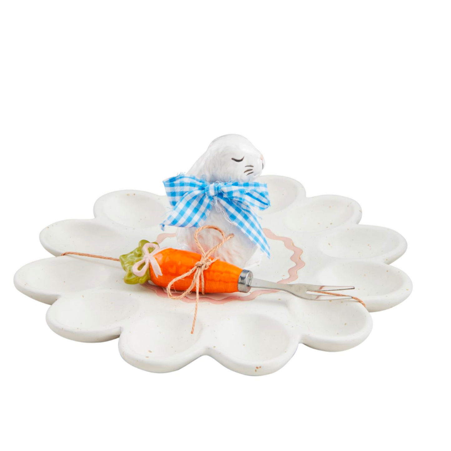 Bunny Deviled Egg Platter Set