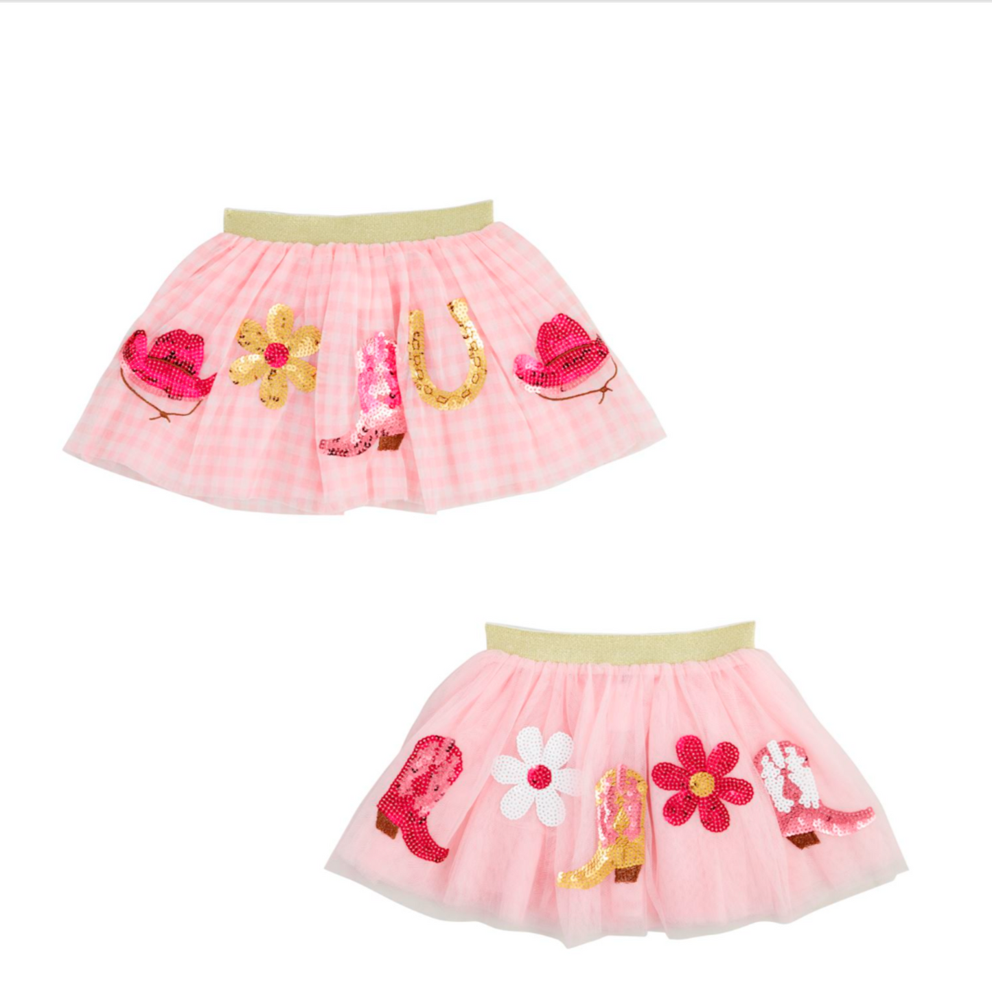 Pink Western Tutu,Size 3-5