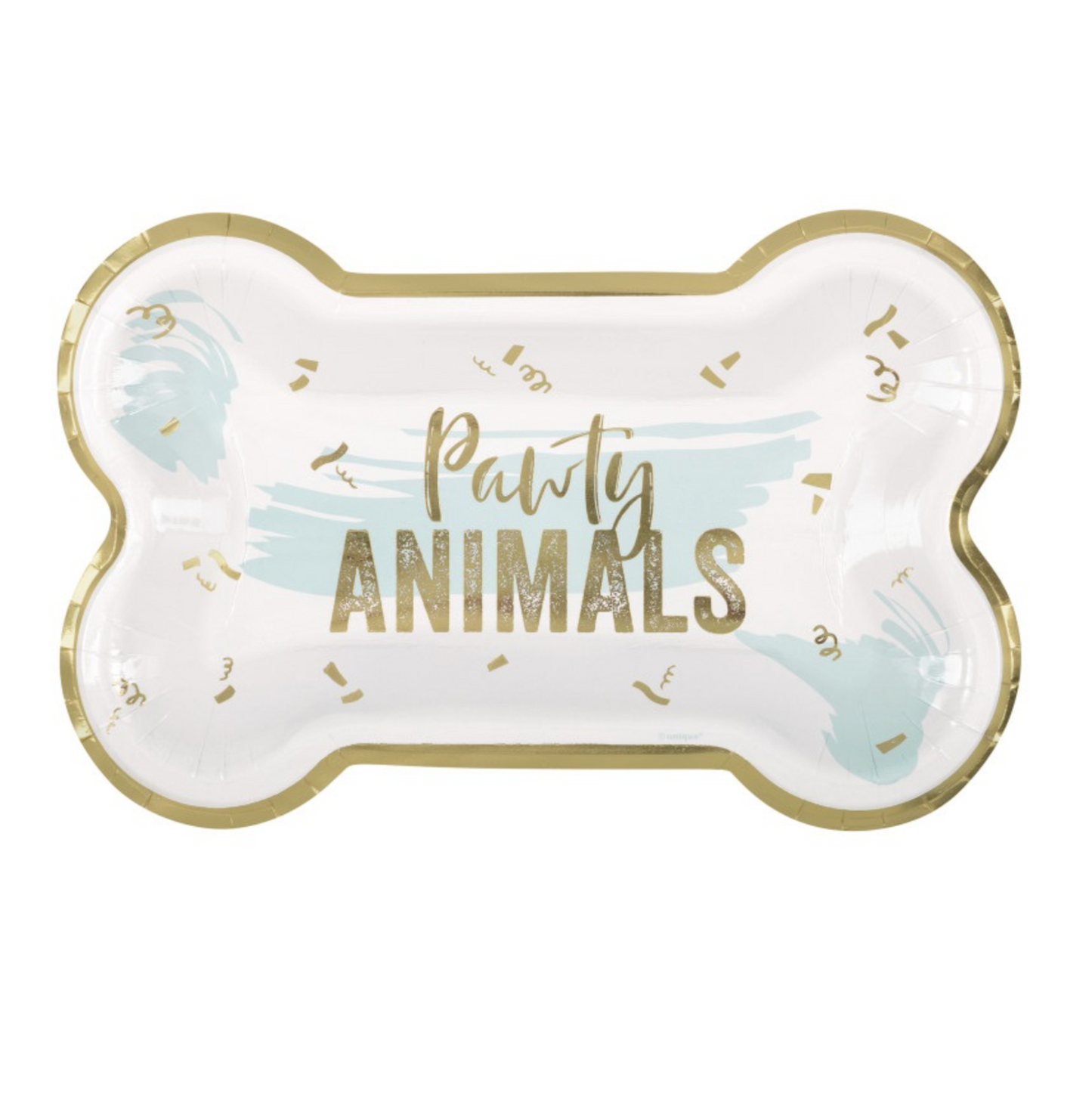 Pawty Animals Bone-Shaped 10" Plates 8ct