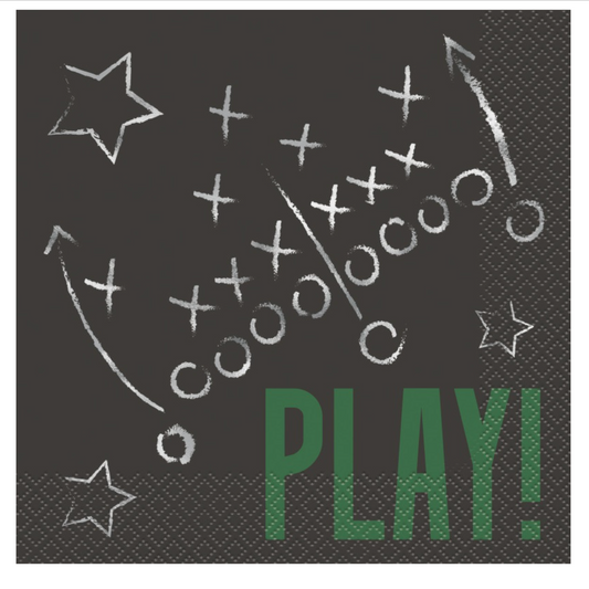Kickoff Football "Play!" Luncheon Napkins 16ct