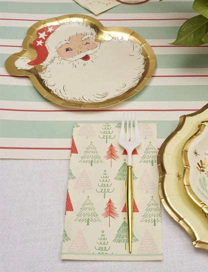 Vintage Santa Dinner Plates/8pk