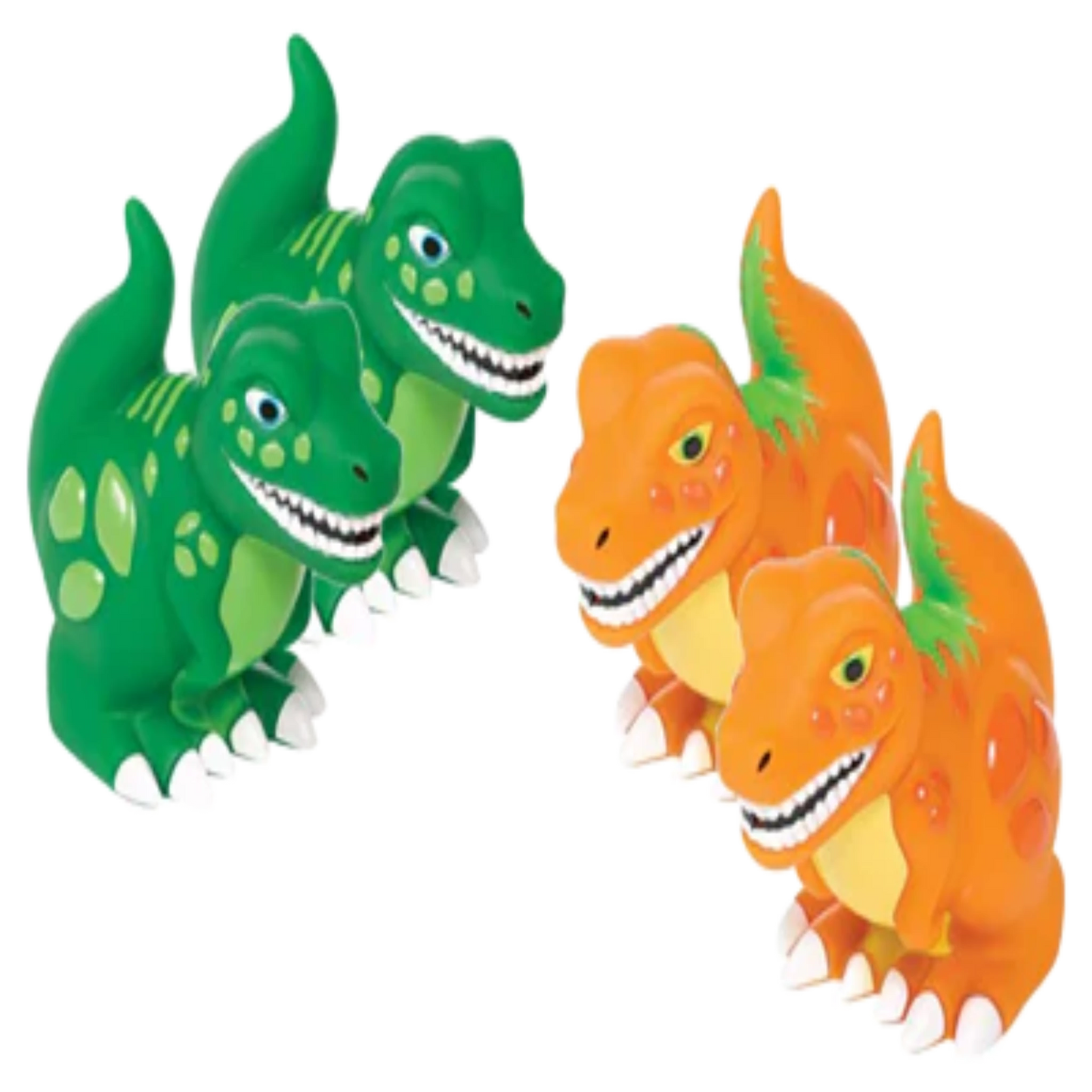 Favores de juguete de dinosaurio Squirt x 4