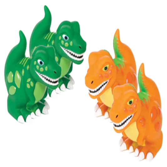 Favores de juguete de dinosaurio Squirt x 4