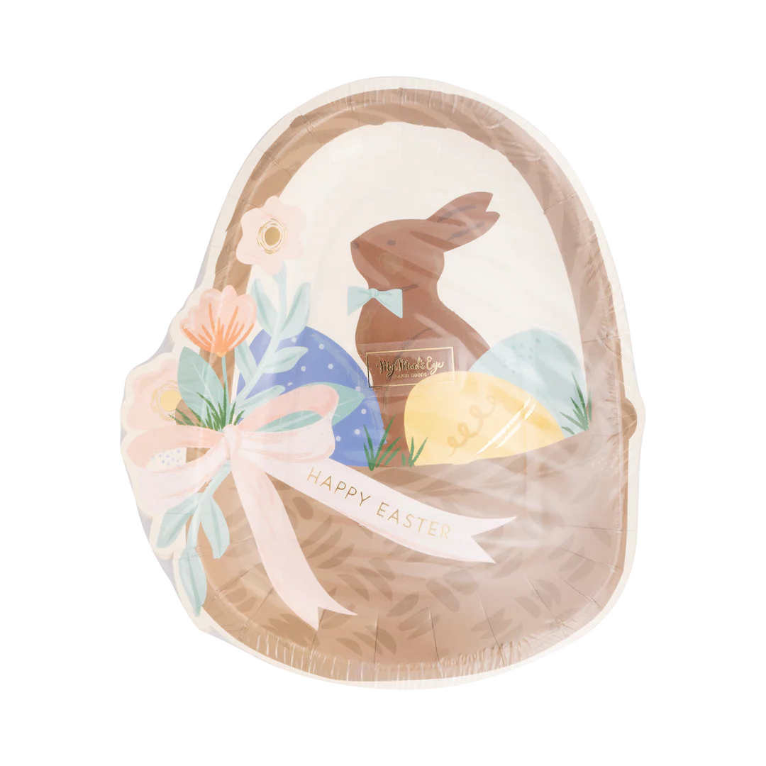 Easter Basket Shaped Paper Plate