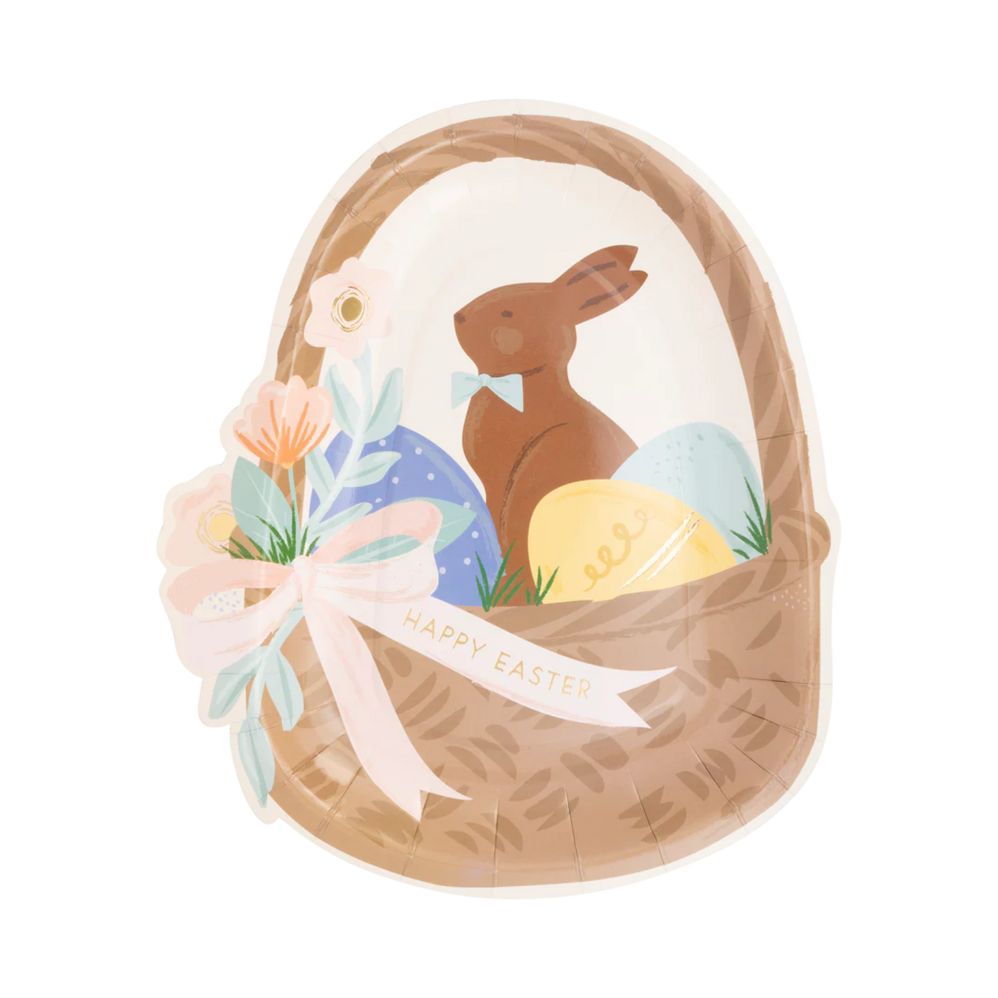 Easter Basket Shaped Paper Plate