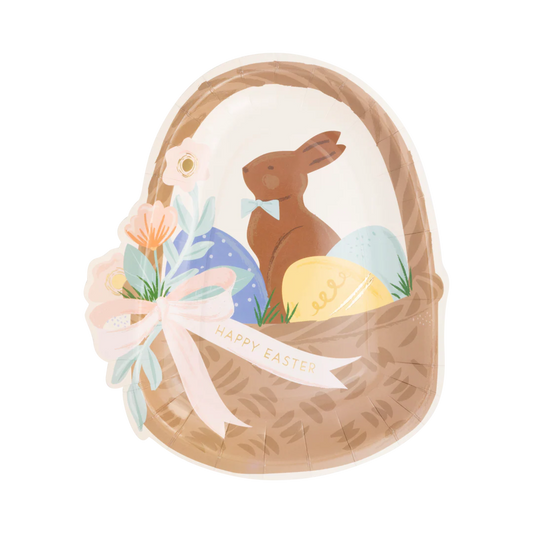 Easter Basket Shaped Paper Plate