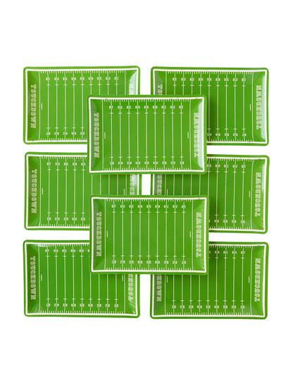 Football Field Shaped Paper Plate