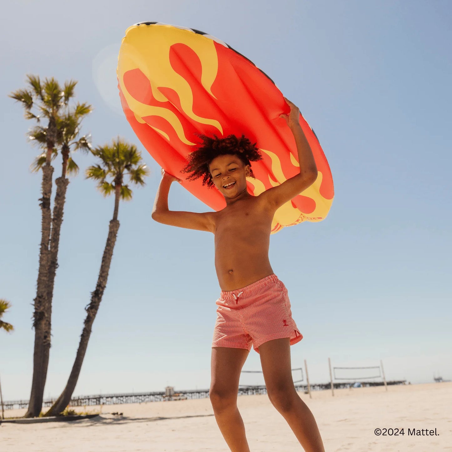 Hot Wheels Checkered Flame Surfboard (Reversible) Float