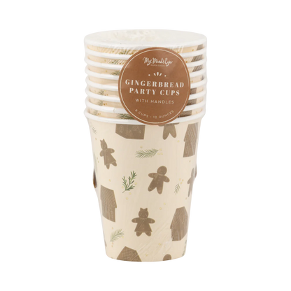 Whimsy Gingerbread Handled Paper Cup