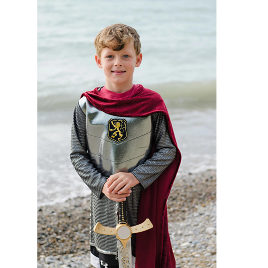 Silver Knight Tunic with Cape