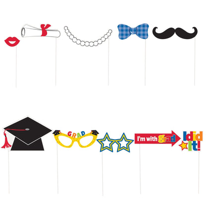 Graduation Photo Booth Props 10ct