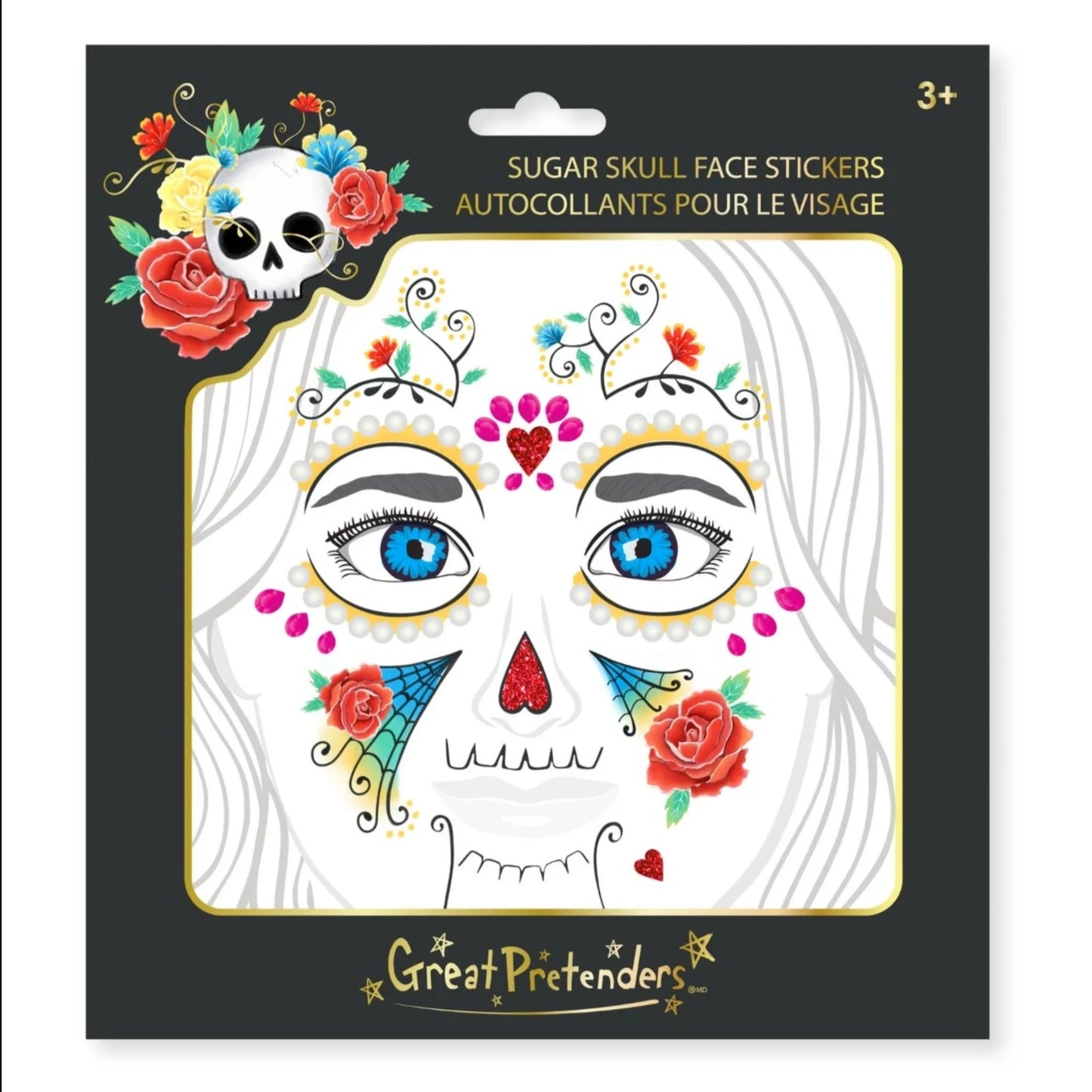 Sugar Skull Face Stickers Sale price