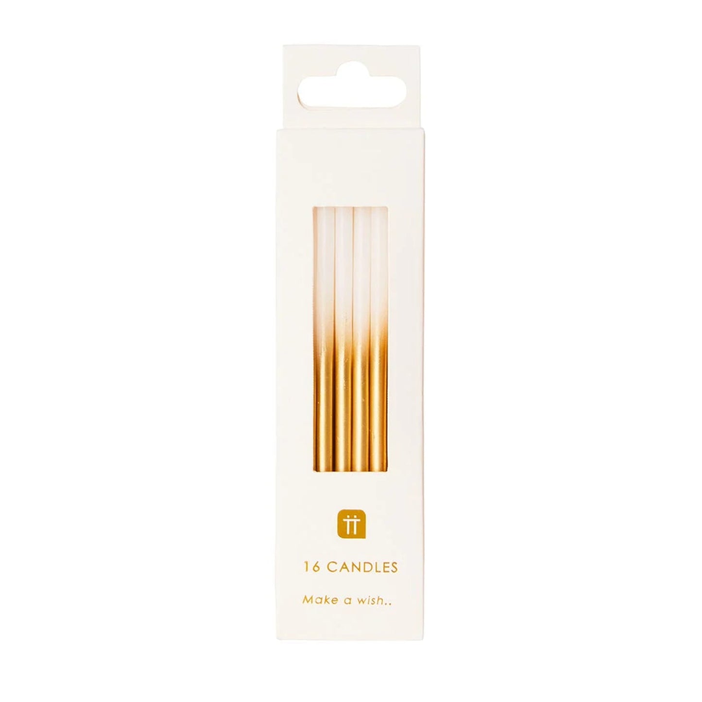 LUXE GOLD OMBRE STRAIGHT CANDLES