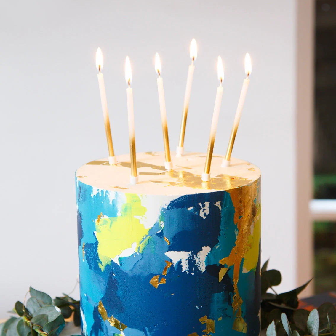 LUXE GOLD OMBRE STRAIGHT CANDLES
