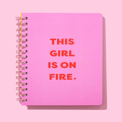 Spiral Notebook - "This Girl is on Fire"